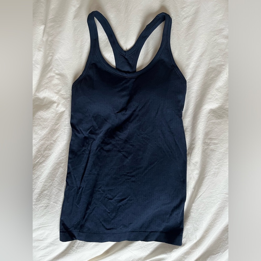 Lululemon Ebb to Street Tank II in Navy